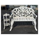 Floral Cast Metal Garden Furnishings