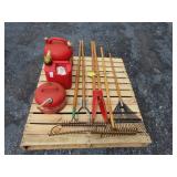 Garden Tools and Fuel Cans