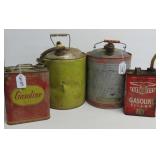 Vintage Fuel And Gas Cans
