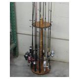 Fishing Rods, Reels and Rack