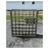 Vintage Metal Mail Sorting Cabinet