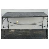 Iron & Glass Patio Table
