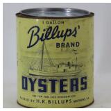 Billupsï¿½ Brand Oyster Tin