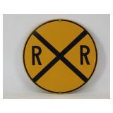 Ande Rooney Railroad Crossing Porcelain Sign
