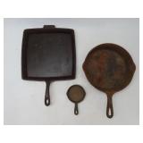 Cast Iron Skillets & Breakfast Griddle