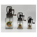 Dazey Glass Butter Churns