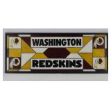 Washington Redskins Leaded Glass