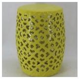 Pierced Ceramic Garden Stool
