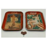Coca-Cola Trays and Bottle Opener