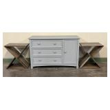 Painted Dresser and Side Tables