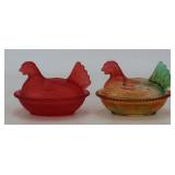 Hen-On-Nest Candy Dishes