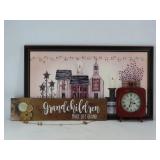 Primitive Decor, Clock & Framed Print