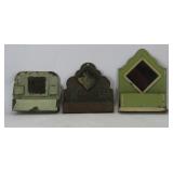 Tinware Comb and Match Cases