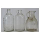 White House Bottles and Pitcher
