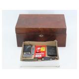 Vintage Smoking Accessories and Mirrored Box