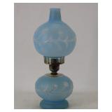 Frosted and Embossed Glass Lamp