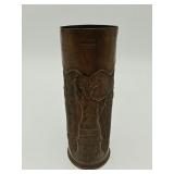 WWI Trench Art Shell Vase