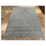 Gray Geometric Area Rug