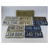 Vintage License Plate Collection
