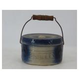 Salt-Glazed Stoneware Butter Crock