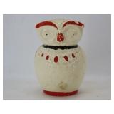 Owl Form Pottery Cookie Jar