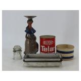 Assorted Advertising and Primitive Collectibles
