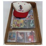 Assorted Trading Cards and Collectible Hat