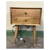 MCM Style Two-Drawer Accent Table