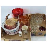 Glass, Porcelain and Carnival Glass