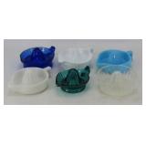 Delphite, Cobalt and Milk Glass Juicers
