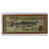 King Salmon Fishing Shadow Box Display