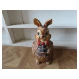 Figural Rabbit Cookie Jar