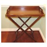 Mahogany Finish Butlers Tray Table