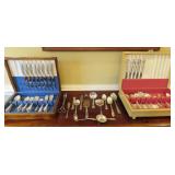 Silverplate Flatware And Serving Pieces