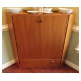 Scandinavian Style Corner Media Cabinet