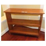 Oak Mission Style Console Shelf