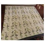 Whole Cloth Botanical Print Quilt