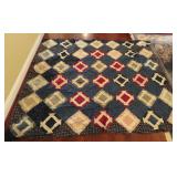 Churn Dash Style Quilt Top