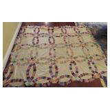 Double Wedding Ring Quilt Top