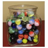 Glass Jar Of Marbles