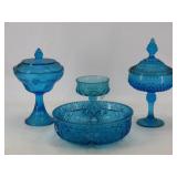 Turquoise/Aqua Blue Depression Glass
