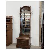 Pine Hall Tree With Mirror