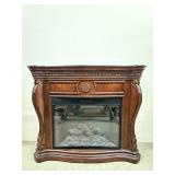 Cherry Finish Electric Fireplace