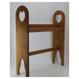 Oak Quilt Rack
