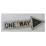 One Way Road Sign