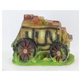 Chalkware Stagecoach Sculpture