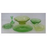 Green / Vasaline Uranium Depression Glass