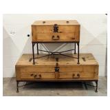 Pine Trunk Coffee And End Tables