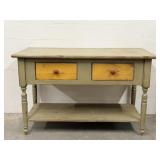 Painted Two Drawer Console Table