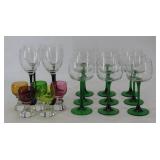 Glass Cordials & Wine Glasses